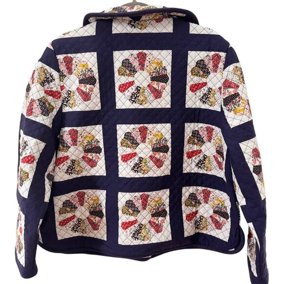 NWT Sea New York Pippin Quilted Floral Patchwork Cropped Jacket Size Large - Picture 10 of 14